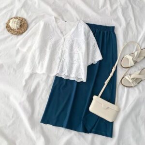 Girls Party Chiffon Top full combo set