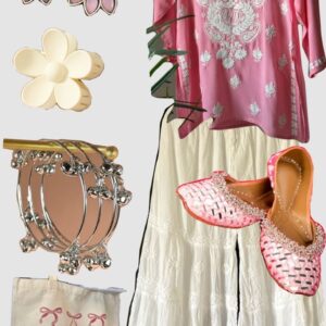 Girls Party Chiffon Top full combo set