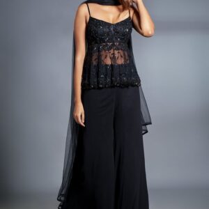 Women Silk Blend Kurta Pant Dupatta Set