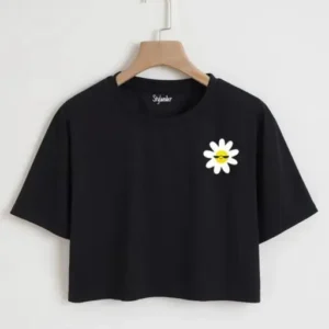 Women's Crop Top Tshirt Stylish T-Shirt Tee Shirt