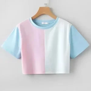 Women's Crop Top Tshirt Stylish T-Shirt Tee Shirt