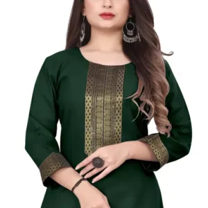 dark green kurti for women