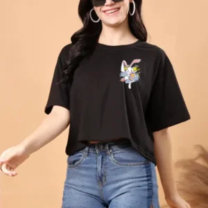 Women's Crop Top Tshirt Stylish T-Shirt Tee Shirt